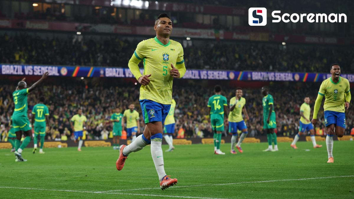 브라질, 세네갈을 2-0으로 완파... 이스테방-카세미루 득점